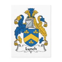Lynch Family Crest Postcard