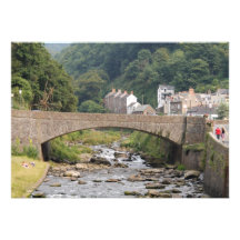 Lynmouth in Devon, England. Custom Invite