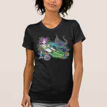 "Lyra" Tropical Rainbow Mermaid Art Top T Shirts