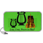 Lyre, Lyre Pants on Fire! Laptop Speakers