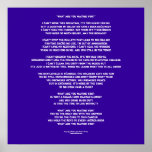 Lyrics to "What are You waiting for?" posters