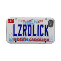 LZRDLICK NC Plate Iphone 4 Tough Cases