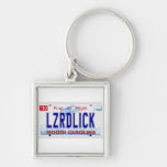 LZRDLICK NC Plate Keychains