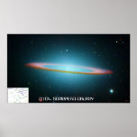 M104 Sombrero GaIaxy - poster