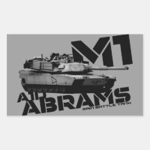 M1 Abrams Rectangular Sticker