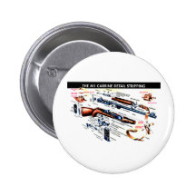 M1 Carbine Stripped Pinback Button