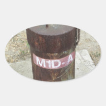 M1D-A OVAL STICKERS