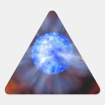 M33 Black hole in space Triangle Sticker