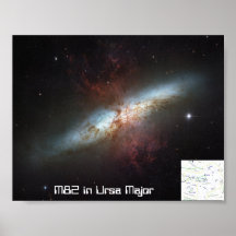 M82 in Ursa Major Poster