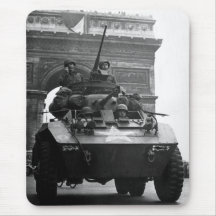 M-8 Greyhound Armoured Scout Car World War II Mousepads