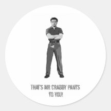 M. Crabby Pants Adhésifs Ronds