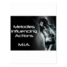 M.I.A. - Music Influencing Actions Tour Wear Post Card