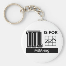 M Is For MBA-ing Key Chain