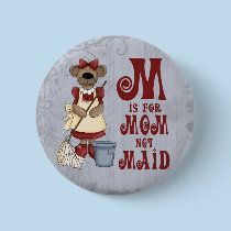 M is for Mom buttons