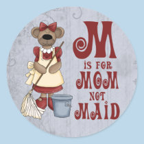 M is for Mom stickers
