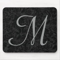 M :: Monogram M Elegant Mousepad - Initial Letter