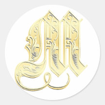 M Monogram stickers