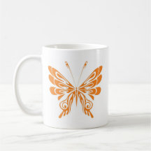 M.S. Butterfly Coffee Mugs