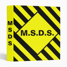 M.S.D.S. Classeur de précaution
