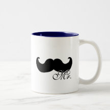 M. tasse - avec la moustache noire
