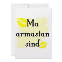Ma armastan sind - Estonian - I love you