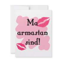 Ma armastan sind - Estonian I love you Custom Invite