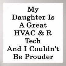 Ma fille est une grande technologie de la CAHT R e Affiches