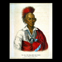 Ma-Ka-Tai-Me-She-Kia-Kiah, or Black Hawk a Saukie posters