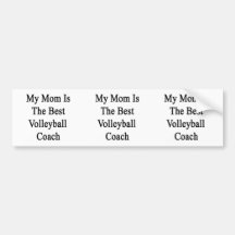 Ma maman est le meilleur entraîneur de volleyball autocollants pour voiture