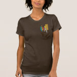 Ma poche. Mes stylos. (brun) T-shirts