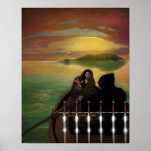 MAAT Tarot  6 of Swords  by Julie ... Posters