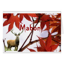 Mabon - Autumn Equinox Blessings Greeting Card