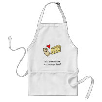 Mac Loves Cheese, Funny Cute Macaroni + Cheese Aprons