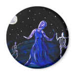 Macabre ghost gothic halloween Magnet