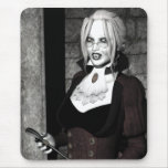Macabre Mistress Gothic Vampire Art Mousepad