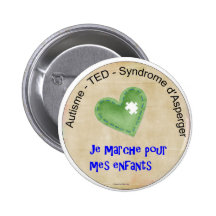 Macaron Je marche pour mes enfants Badges