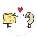 Macaroni and Cheese Round Sticker