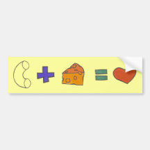 Macaroni & Cheese Bumper Sticker