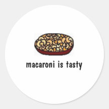 macaroni is tasty sticker