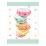 Macarons dots Postcard
