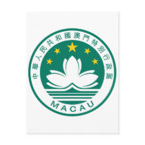 Macau Official Coat Of Arms Heraldry Symbol