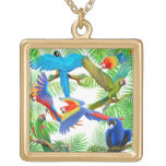 Macaw Parrot Jungle Necklace