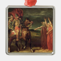 Macbeth and the Three Witches, 1855 Ornaments