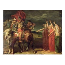 Macbeth et les trois sorcières, 1855 cartes postales