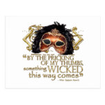Macbeth "Something Wicked" Quote (Gold Version) Postcards
