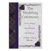 MacDonald Scottish Tartan Personalized Invites