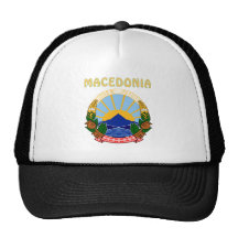 MACEDONIA Coat Of Arms Mesh Hat