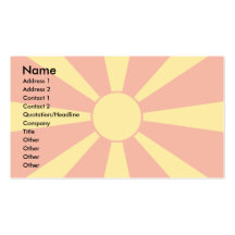 Macedonia Flag Business Card Template