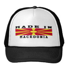 Macedonia Made In Designs Trucker Hats
