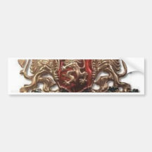MACEDONIAN LION EMBLEM BUMPER STICKER